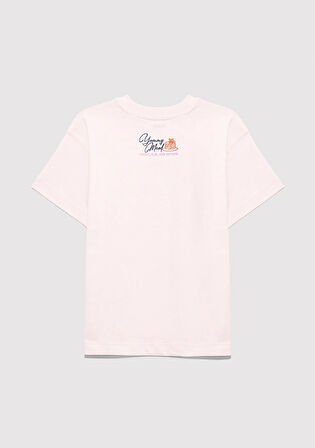 Baskılı Pembe Tişört 7610353-90773