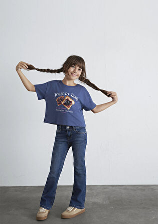 Baskılı Lacivert Tişört 7610354-87737