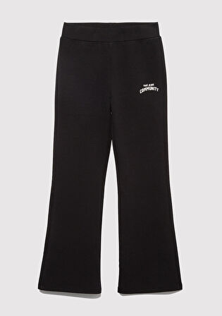 İspanyol Paça Siyah Eşofman Altı 7010035-900