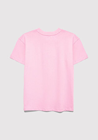 Mavi Logo Baskılı Pembe Tişört 7610386-70972