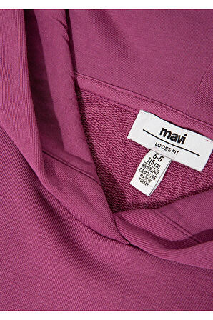 Çocuk M7S10147-70651 Logo Baskılı Kapşonlu Sweatshırt Da Standart