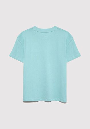 Mavi Logo Baskılı Yeşil Tişört 7610386-71748