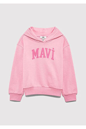 Logo Baskılı Kız Çocuk Sweat M7S10147-70972
