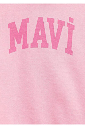 Logo Baskılı Kız Çocuk Sweat M7S10147-70972