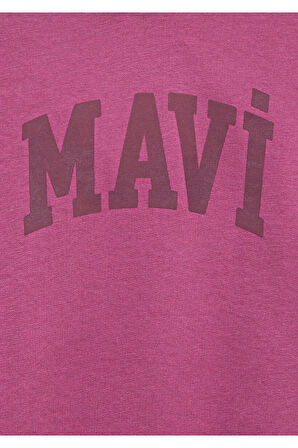 Çocuk M7S10147-70651 Logo Baskılı Kapşonlu Sweatshırt Da Standart