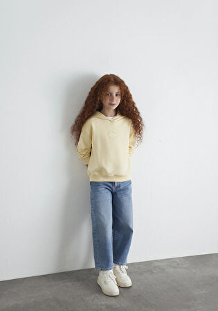 Mavi Patch Logo Sarı Sweatshirt 7S10143-70024