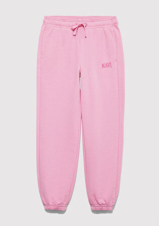 Mavi Logo Baskılı Pembe Eşofman Altı 7010041-70972