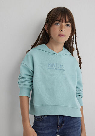 Mavi Baskılı Yeşil Sweatshirt 7S10145-71748