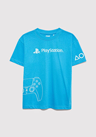 PlayStation Baskılı Mavi Tişört​ 6610376-70772