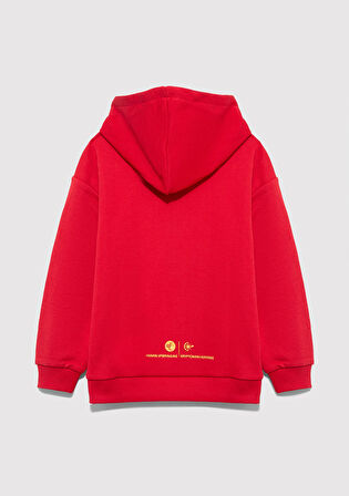 Superman Baskılı Kırmızı Sweatshirt 6S10133-88016