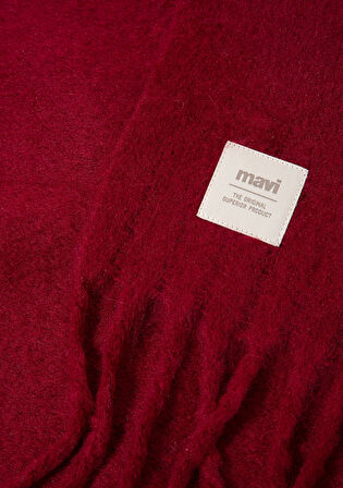 Püsküllü Bordo Atkı 1912807-24862