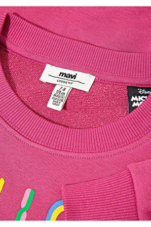 Mickey Baskılı Kız Çocuk Sweat M7S10142-71085
