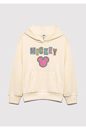 Mickey Baskılı Kız Çocuk Sweat M7S10141-70072