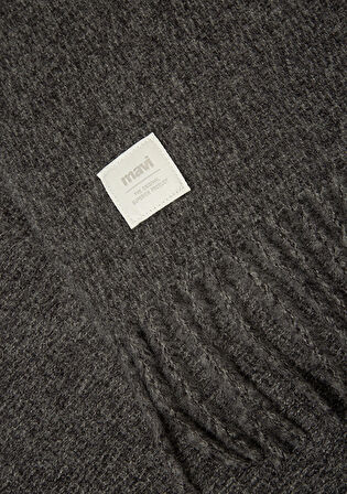 Püsküllü Gri Atkı 198940-25817