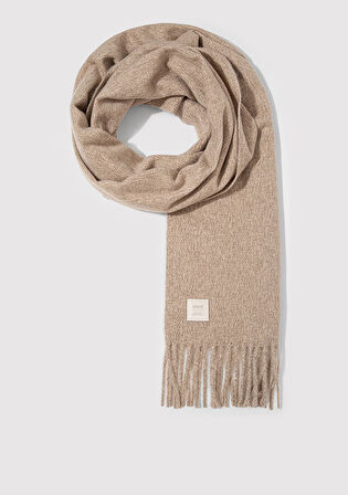 Püsküllü Ekru Atkı 198940-34523