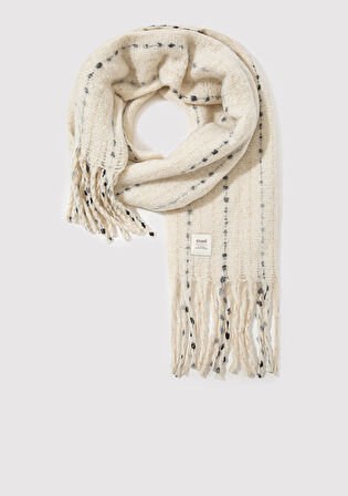 Püsküllü Ekru Atkı 1910697-34523