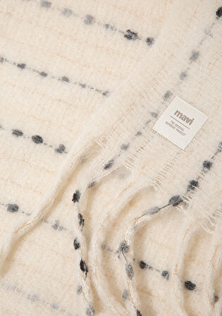 Püsküllü Ekru Atkı 1910697-34523