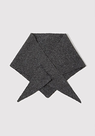 Yün Karışımlı Gri Atkı 1913589-25817