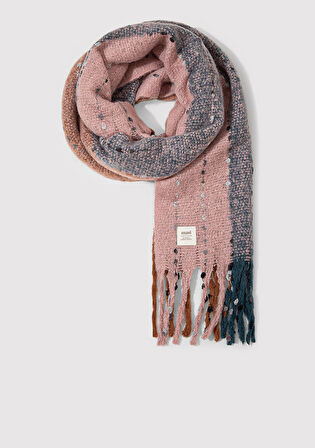 Püsküllü Pembe Atkı 1910697-17865