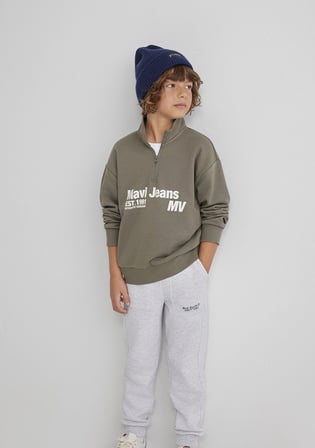 Mavi 6S10142-86961 Yarı Fermuarlı Haki Sweatshirt