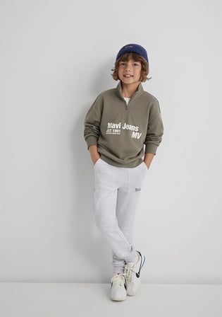 Mavi 6S10142-86961 Yarı Fermuarlı Haki Sweatshirt