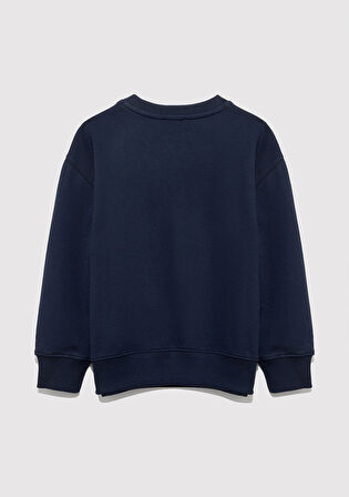 Mavi Jeans Baskılı Lacivert Sweatshirt 6S10136-70490