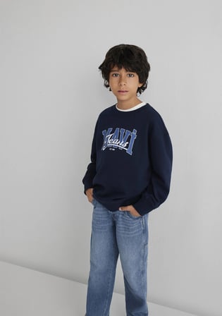 Mavi Jeans Baskılı Lacivert Sweatshirt 6S10136-70490
