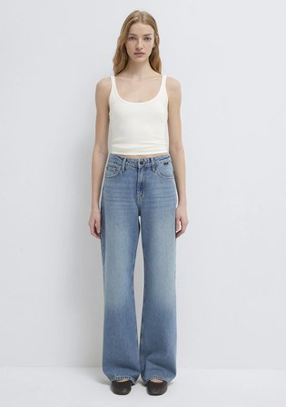 California Real Blue Vintage Indigo Mavisi Jean Pantolon 1010125-90496
