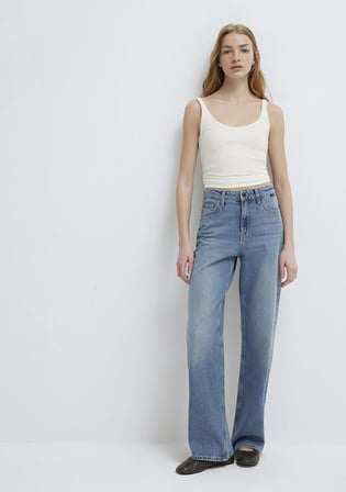 California Real Blue Vintage Indigo Mavisi Jean Pantolon 1010125-90496