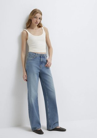 California Real Blue Vintage Indigo Mavisi Jean Pantolon 1010125-90496