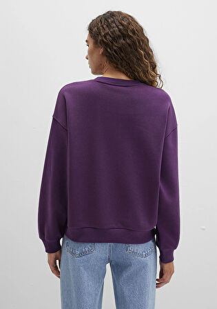 Mavi Logo Baskılı Mor Sweatshirt 1S10419-70679