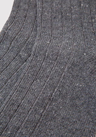 Yün Karışımlı Gri Bot Çorabı 0912000-24674