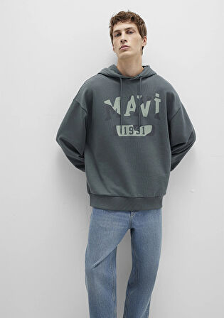Mavi Baskılı Yeşil Sweatshirt 0S10301-71598