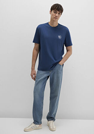 MJ Baskılı Lacivert Tişört 0612839-89287