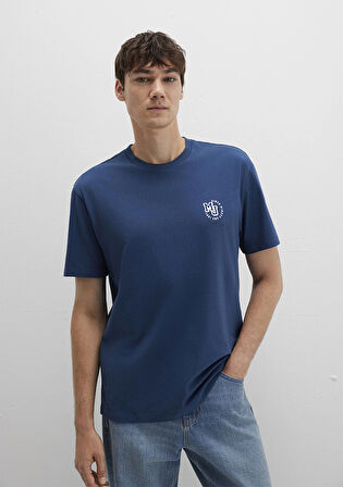 MJ Baskılı Lacivert Tişört 0612839-89287