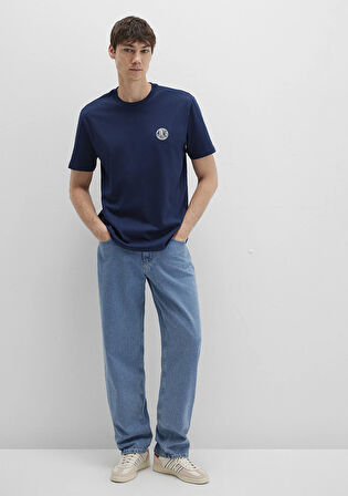 Mavi Logo Baskılı Lacivert Tişört 0613014-70497