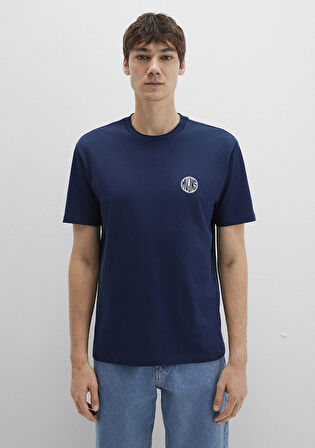 Mavi Logo Baskılı Lacivert Tişört 0613014-70497
