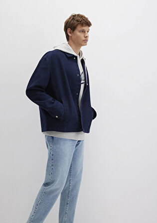 Lacivert İnce Ceket Gömlek 0211687-86415