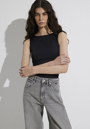 Siyah Poliamid Tişört 1613497-900