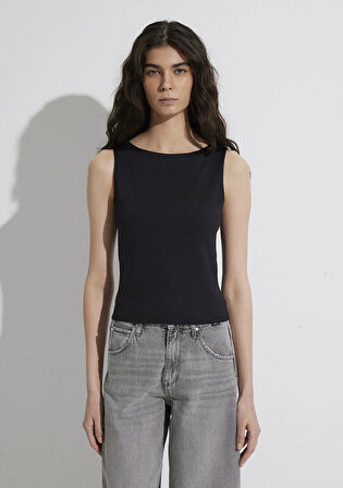 Siyah Poliamid Tişört 1613497-900