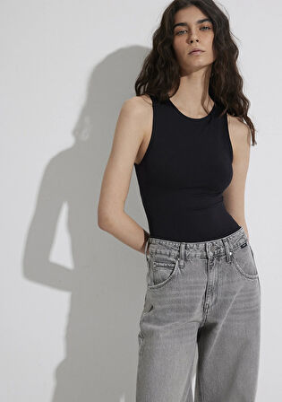 Siyah Poliamid Tişört 1613499-900