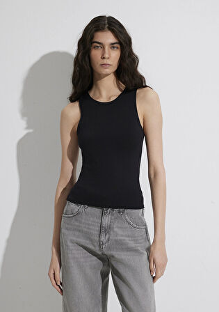 Siyah Poliamid Tişört 1613499-900