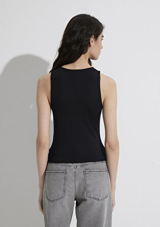 Siyah Poliamid Tişört 1613499-900