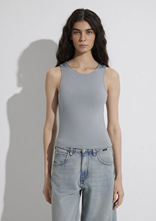 Gri Poliamid Tişört 1613499-70098