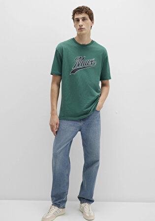 Mavi Logo Baskılı Yeşil Tişört 0613023-71874