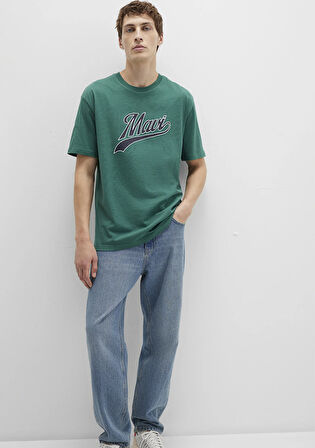 Mavi Logo Baskılı Yeşil Tişört 0613023-71874