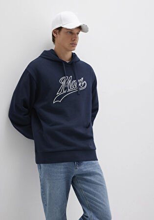 Mavi Logo Kapüşonlu Lacivert Sweatshirt 0S10469-70490