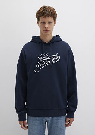 Mavi Logo Kapüşonlu Lacivert Sweatshirt 0S10469-70490