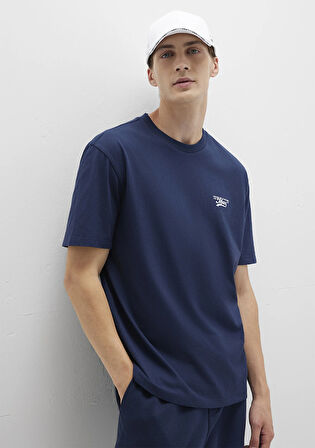 Mavi Baskılı Lacivert Tişört 0612840-70497