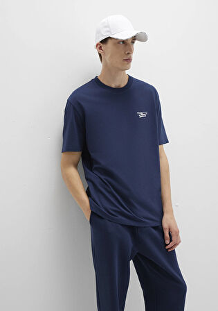 Mavi Baskılı Lacivert Tişört 0612840-70497